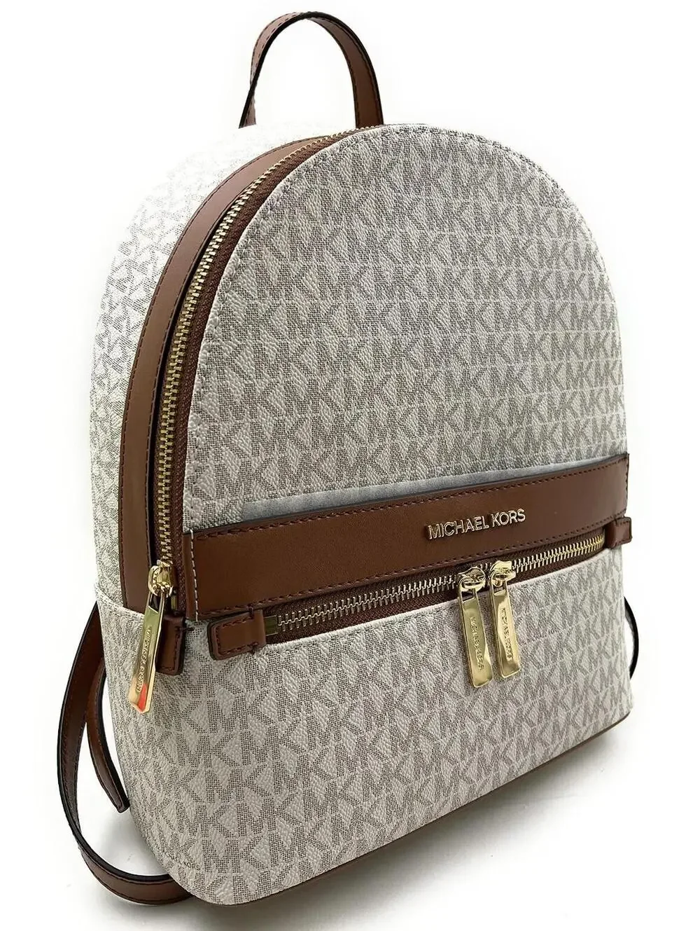 Michael Kors Kenly Medium Backpack  Signature Vanilla Bag MSRP: $368 NWT - Picture 2 of 5